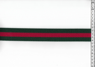 R Strap Stripe Gurtband Grn Rot