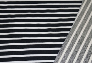 R Sommersweat Stripes marine/wei