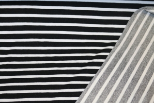 R Sommersweat Stripes schwarz/wei