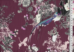 Viskose Stoff Flowerbird