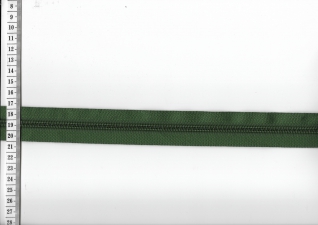 R Endlosreiverschluss 5mm Dunkelgrn 13 incl. 4 Zipper