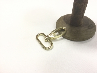 Runder Karabiner 3cm Gold