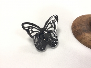 Taschenschloss Schmetterling Schwarz