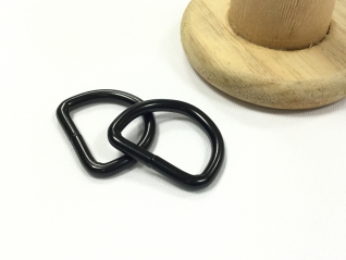 D-Ring Schwarz Matt 2,5cm