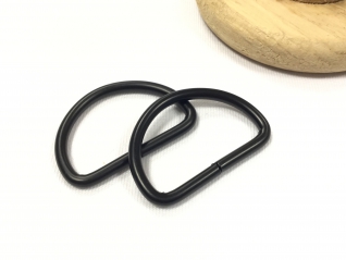 D-Ring Schwarz Matt 3cm