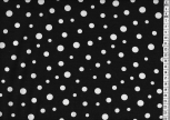 R Viskose Jersey Schwarz White Dots