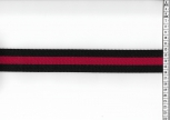 R Strap Stripe Gurtband 4cm Schwarz Rot