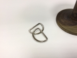 D-Ring Silber 2,5cm vorne flach