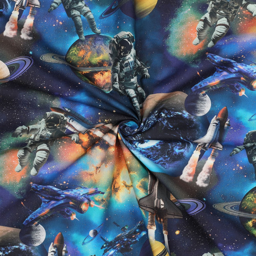 Baumwoll Popeline Astronaut