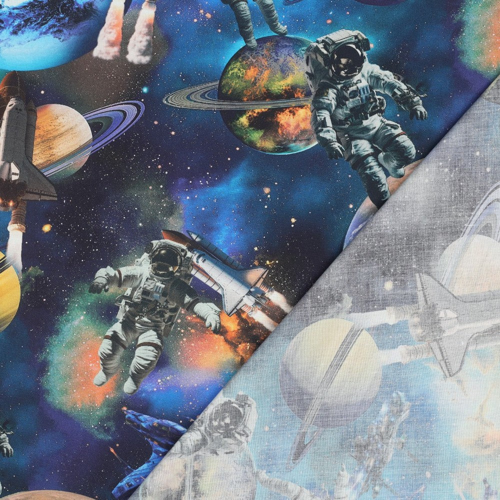 Baumwoll Popeline Astronaut